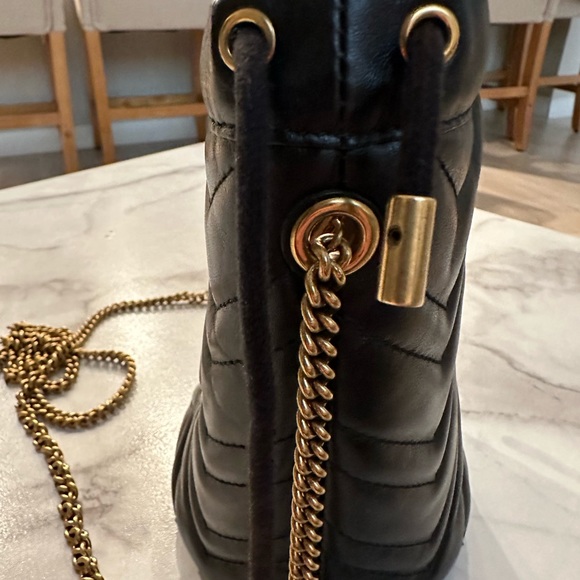 NEW GUCCI GG Marmont mini bucket bag - Picture 10 of 15